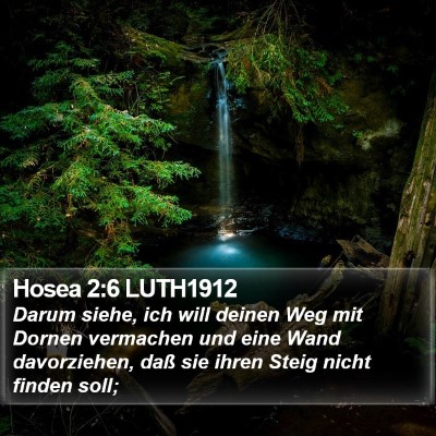 Hosea 2:6 LUTH1912 Bible Verse Image
