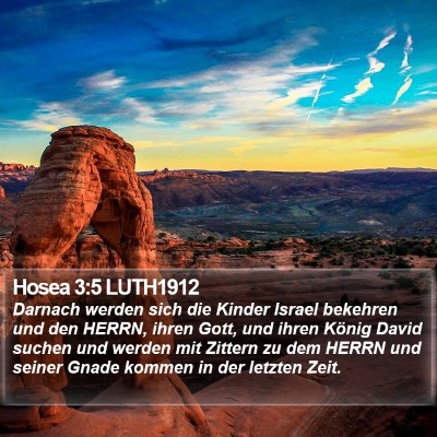 Hosea 3:5 LUTH1912 Bible Verse Image