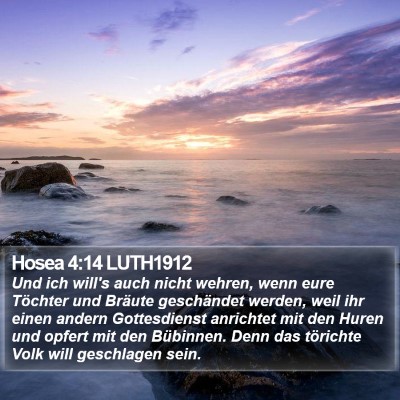 Hosea 4:14 LUTH1912 Bible Verse Image