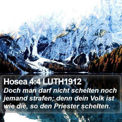 Hosea 4:4 LUTH1912 Bible Verse Image
