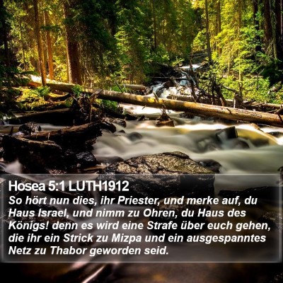 Hosea 5:1 LUTH1912 Bible Verse Image