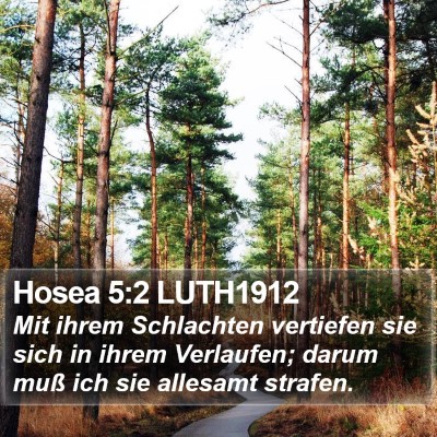 Hosea 5:2 LUTH1912 Bible Verse Image
