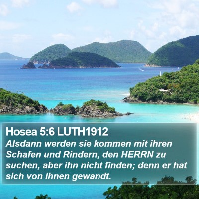 Hosea 5:6 LUTH1912 Bible Verse Image