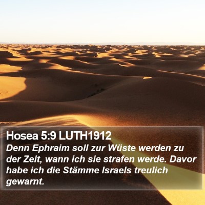 Hosea 5:9 LUTH1912 Bible Verse Image