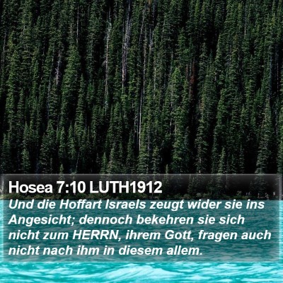 Hosea 7:10 LUTH1912 Bible Verse Image