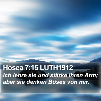 Hosea 7:15 LUTH1912 Bible Verse Image