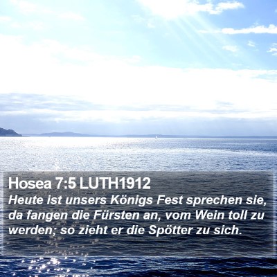Hosea 7:5 LUTH1912 Bible Verse Image