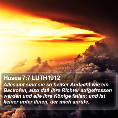 Hosea 7:7 LUTH1912 Bible Verse Image