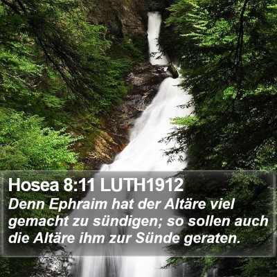 Hosea 8:11 LUTH1912 Bible Verse Image