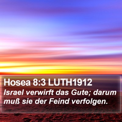 Hosea 8:3 LUTH1912 Bible Verse Image