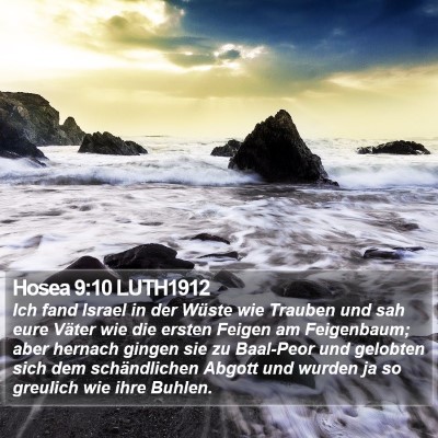 Hosea 9:10 LUTH1912 Bible Verse Image