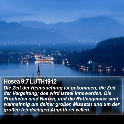 Hosea 9:7 LUTH1912 Bible Verse Image