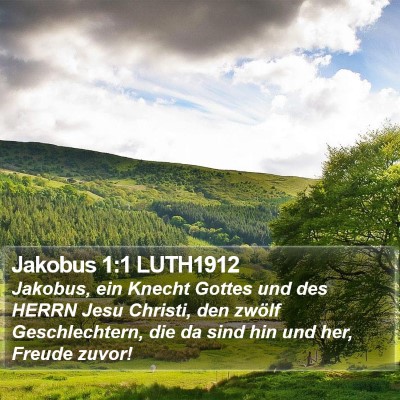 Jakobus 1:1 LUTH1912 Bible Verse Image