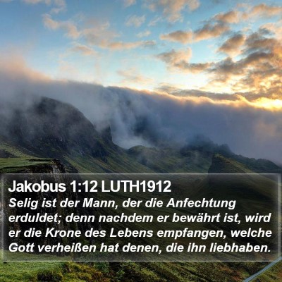 Jakobus 1:12 LUTH1912 Bible Verse Image