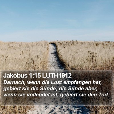 Jakobus 1:15 LUTH1912 Bible Verse Image