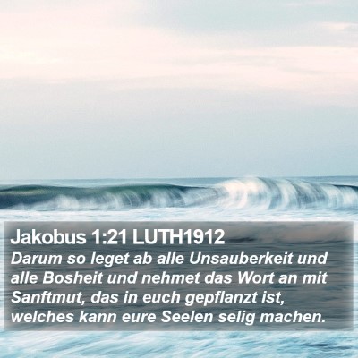 Jakobus 1:21 LUTH1912 Bible Verse Image