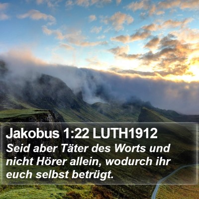 Jakobus 1:22 LUTH1912 Bible Verse Image