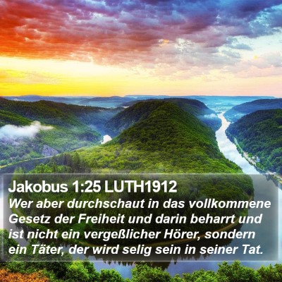 Jakobus 1:25 LUTH1912 Bible Verse Image