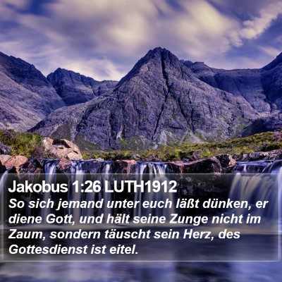 Jakobus 1:26 LUTH1912 Bible Verse Image
