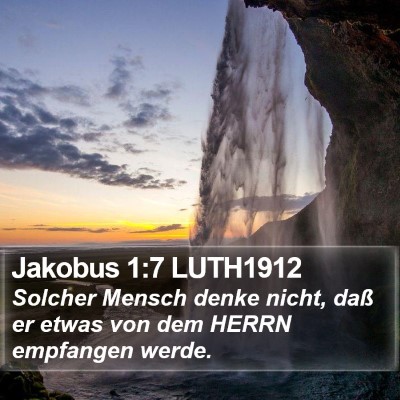 Jakobus 1:7 LUTH1912 Bible Verse Image