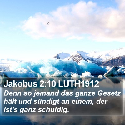 Jakobus 2:10 LUTH1912 Bible Verse Image