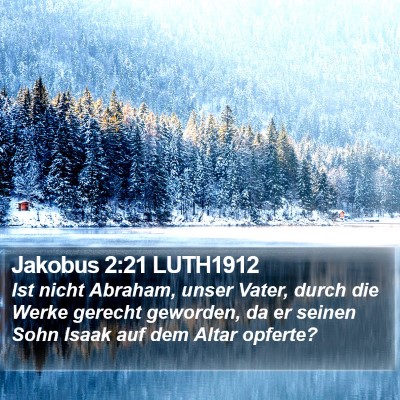 Jakobus 2:21 LUTH1912 Bible Verse Image