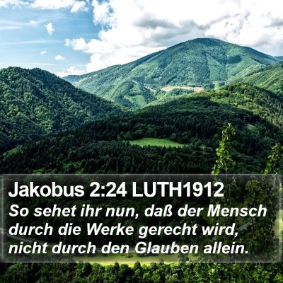 Jakobus 2:24 LUTH1912 Bible Verse Image