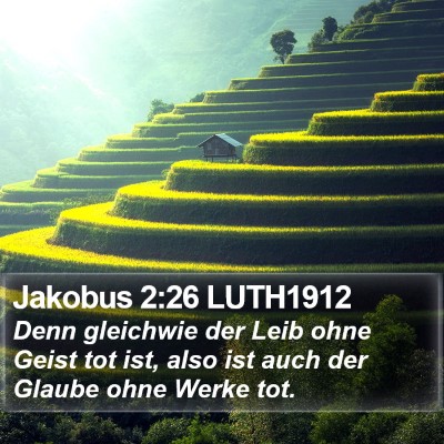 Jakobus 2:26 LUTH1912 Bible Verse Image