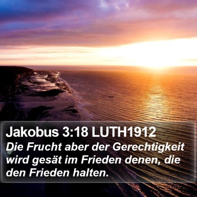 Jakobus 3:18 LUTH1912 Bible Verse Image
