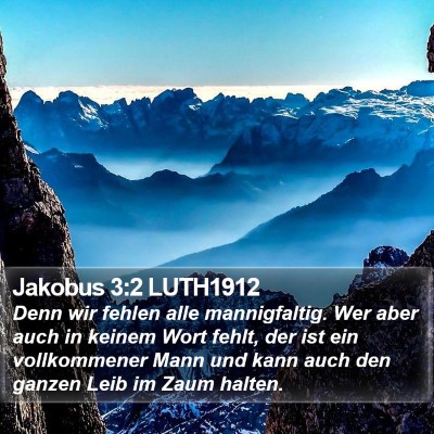 Jakobus 3:2 LUTH1912 Bible Verse Image