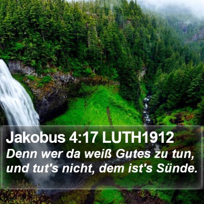 Jakobus 4:17 LUTH1912 Bible Verse Image