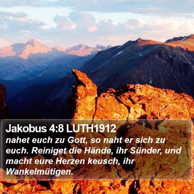Jakobus 4:8 LUTH1912 Bible Verse Image
