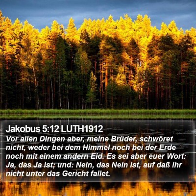 Jakobus 5:12 LUTH1912 Bible Verse Image