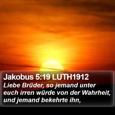 Jakobus 5:19 LUTH1912 Bible Verse Image