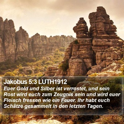 Jakobus 5:3 LUTH1912 Bible Verse Image