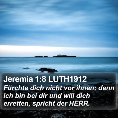 Jeremia 1:8 LUTH1912 Bible Verse Image