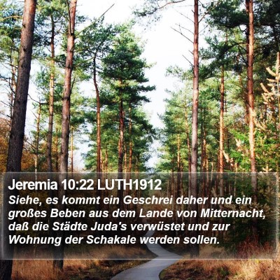 Jeremia 10:22 LUTH1912 Bible Verse Image
