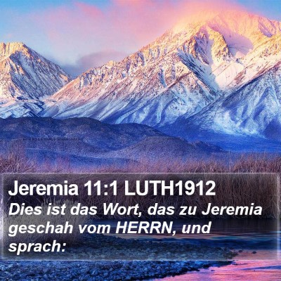 Jeremia 11:1 LUTH1912 Bible Verse Image