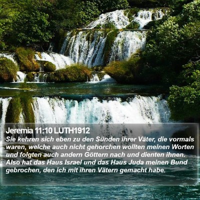 Jeremia 11:10 LUTH1912 Bible Verse Image