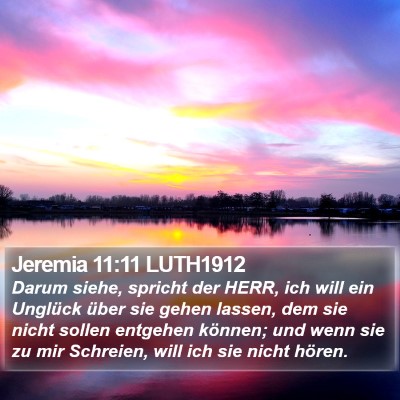 Jeremia 11:11 LUTH1912 Bible Verse Image