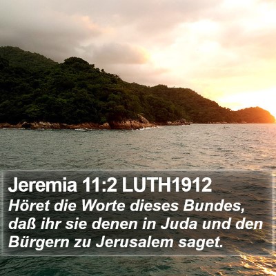 Jeremia 11:2 LUTH1912 Bible Verse Image
