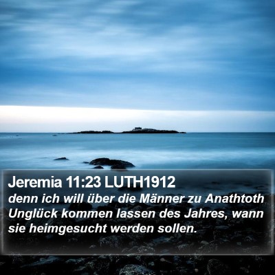 Jeremia 11:23 LUTH1912 Bible Verse Image