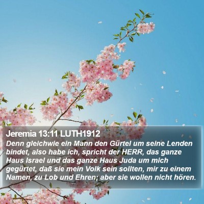 Jeremia 13:11 LUTH1912 Bible Verse Image