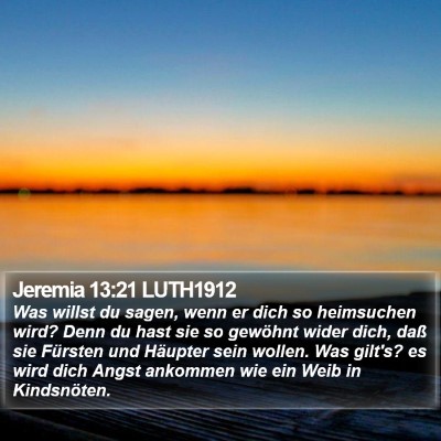Jeremia 13:21 LUTH1912 Bible Verse Image