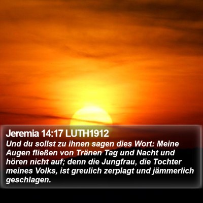 Jeremia 14:17 LUTH1912 Bible Verse Image