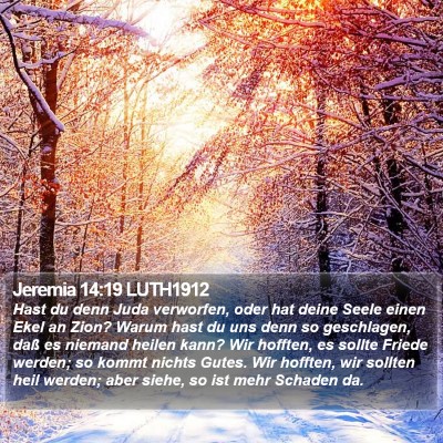 Jeremia 14:19 LUTH1912 Bible Verse Image