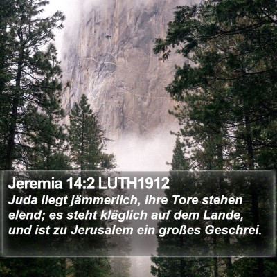 Jeremia 14:2 LUTH1912 Bible Verse Image