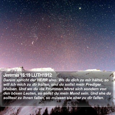 Jeremia 15:19 LUTH1912 Bible Verse Image