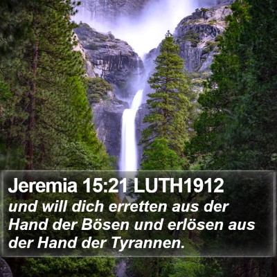Jeremia 15:21 LUTH1912 Bible Verse Image