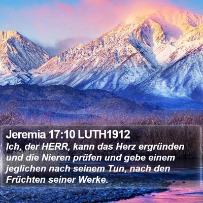 Jeremia 17:10 LUTH1912 Bible Verse Image